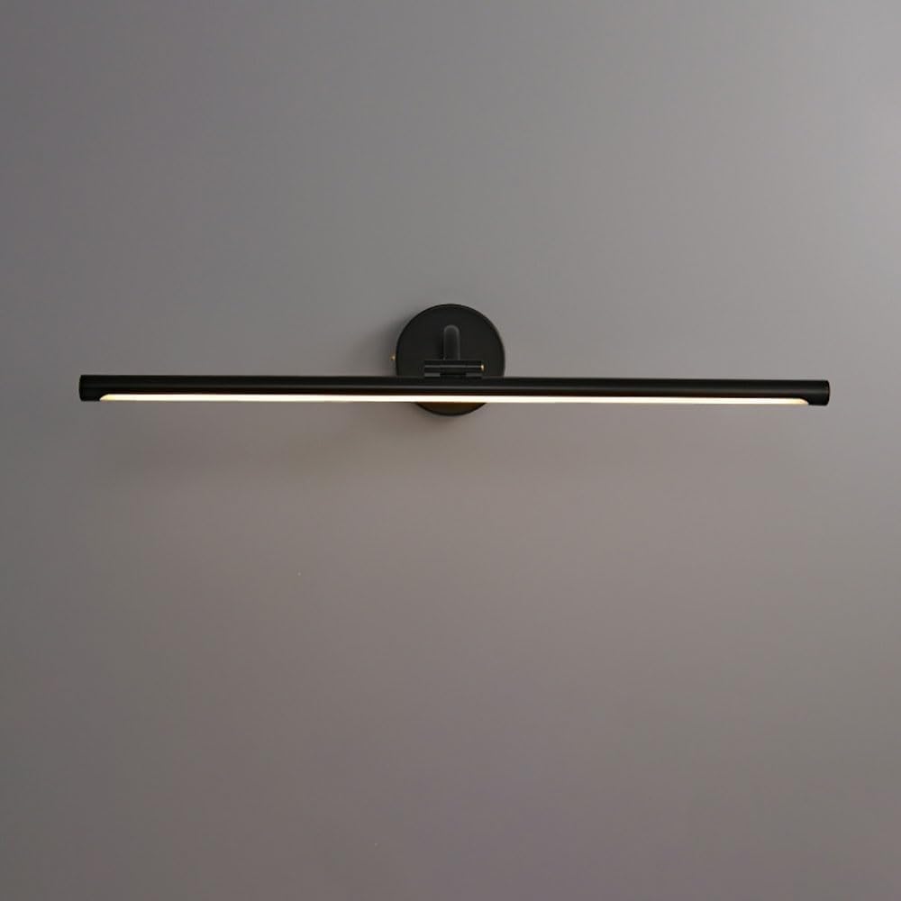 Cwcqgh Light/Black Wall Sconce Mirror Front Lamp Linear Bathroom Vanity Copper Cabinet Adjustable Frame Picture Ing Minimalist,70Cm