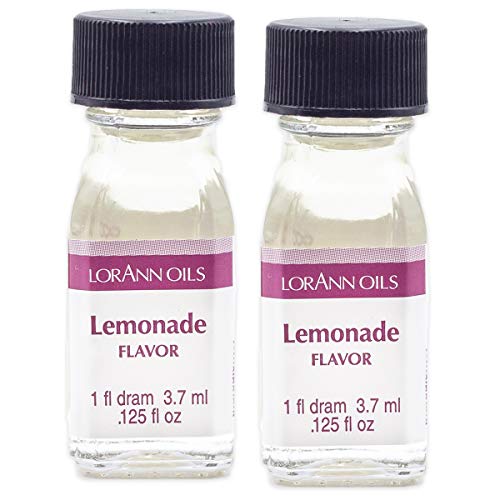 LorAnn Lemonade SS Flavor Flavor, 1 dram bottle (.0125 fl oz - 3.7ml - 1 teaspoon) - 2 Pack