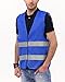 10 Pack High Visibility Vest for Adults Reflective Tape Bright Color Safety Vest Hi-Vis for Mens Womens