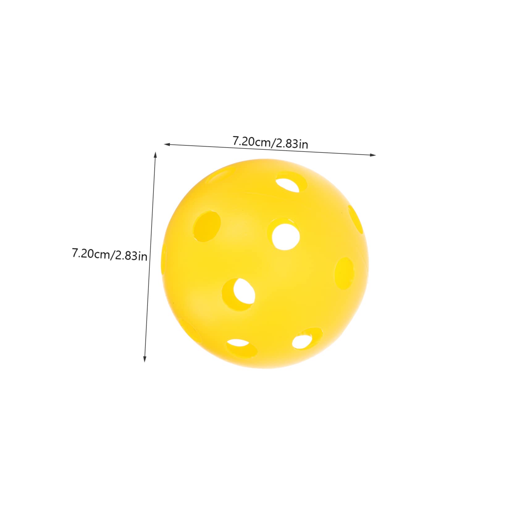 Toddmomy 1 Set 72mm Hitting Hole Ball Set 26 Holes Pe Blown Plastic for Practice