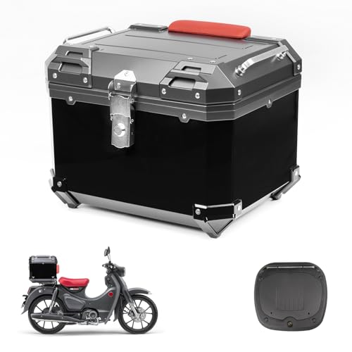 Amazon | HI-LINE バイク リアボックス 45L 大容量 トップケース ABS