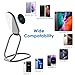 Phone Holder Foldable Phone Stand Phone Ring Holder Finger Kickstand 360° Rotation Cell Phone Stand Metal Phone Grip for Magnetic Car Mount Sticky Phone Grip Compatible with Most Smartphones