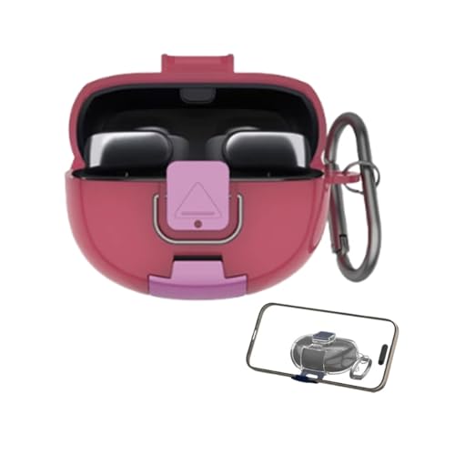 Bose Ultra Open Earbuds�p�̃P�[�X �J�o�[ (���b�N�@�\ +�X�^���h�@�\) ���������� �N���A�P�[�X TPU ��̌^ �ی�J�o�[ Ultra Open Earbuds���C�����X�C���z���ی�P�[�X �J���r�i�t�� (���b�h)