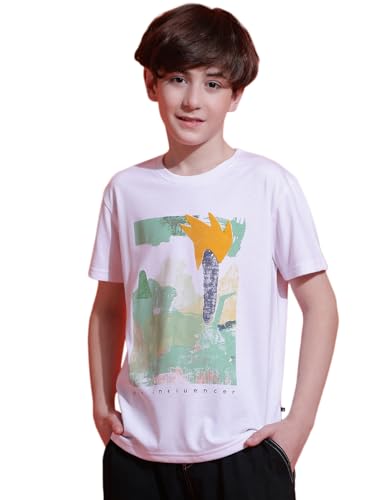 Image of Li'l Tomatoes Boys Cotton T-Shirt | Graphic Printed Half Sleeve Casual Summer Wear | Soft & Breathable | 9-16 Years