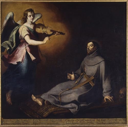 Affiche Saint d'Assise Murillo 60x90cm Poster Rompre la Monotonie des Murs