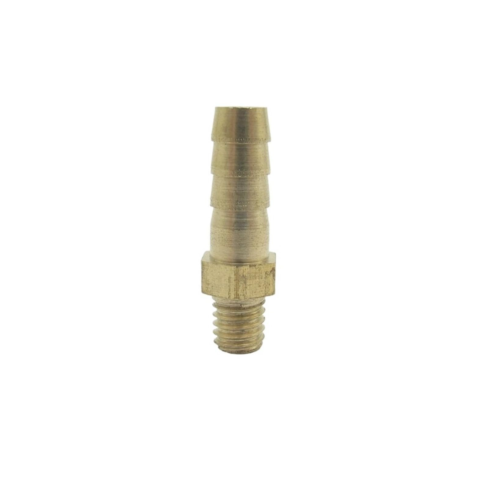 AARTERZZA 6mm OD Hose Barb x M6 Metric Male Thread Brass Barbed Pipe Fitting Coupler Connector Adapter Splicer for Fuel Gas Water