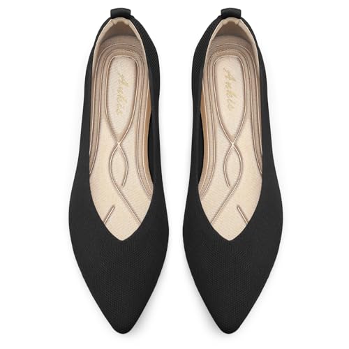 Ankis Ballet Flats Shoes for Women Dressy Comfortable, Pointed Toe Casual Work Flats for Women Foldable2
