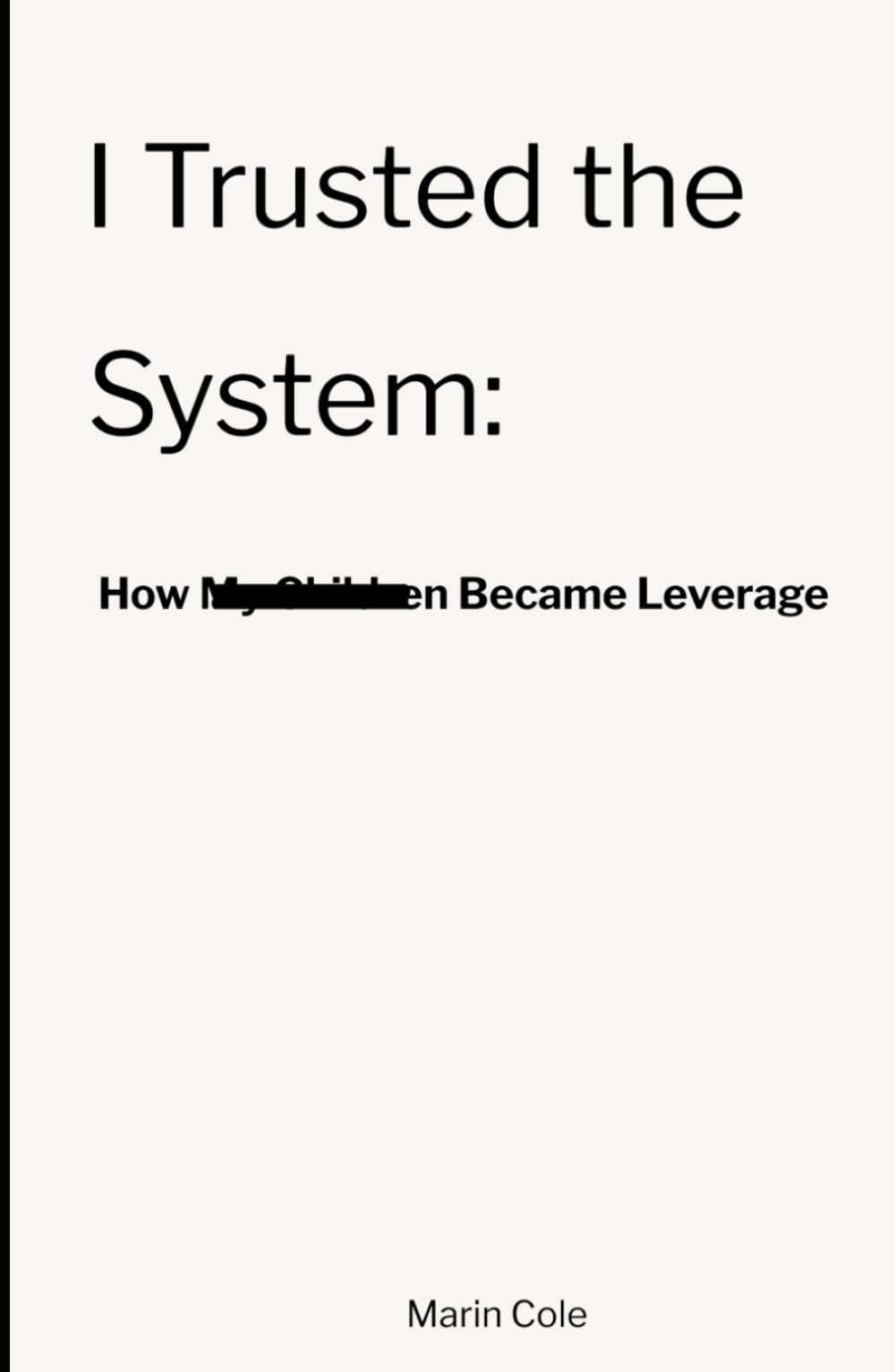 I Trusted the System: How My Children Became Leverage
