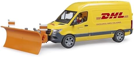 bruder 02671 Mercedes Benz MB Sprinter Dhl Kamyonu + Sürücüsü + Palet Kafesi ve Paketleri - Görsel 5