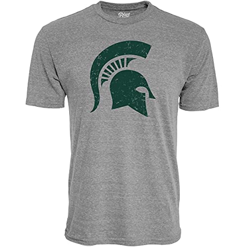 Camiseta de triple mezcla NCAA Blue 84 estilo vintage americana