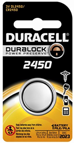 DURACELL Lithium Battery Security 3 Volt DL2450B 1 Each (Pack of 6)