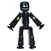 Zing StikBot Single Pack - Includes 1 StikBot - Collectible Action Figures and Accessories, Stop Motion Animation, Ages 4 and Up (Solid Black Sparkle)