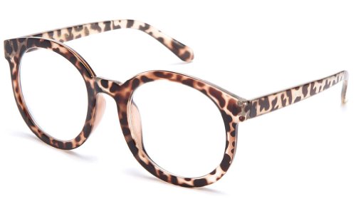 Newbee Fashion - IG Unisex Clear Lens John Lennon Temple Design Oval Fashion Glasses