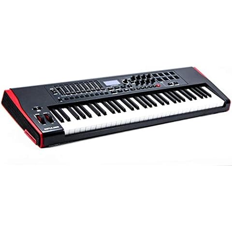 Novation Impulse 61 Keys USB bus-powered MIDI Controller Keyboard – Robust, ultra-responsive, full-size piano keyboard with aftertouch and velocity-sensitive pads – works on Mac or Windows Cover