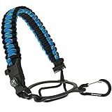 Gearproz Handle for Hydro Flask - America's #1 Paracord Bottle Carrier with Safety Ring Holder - Fits Wide Mouth Water Bottles 12 oz to 64 oz - Top Ratings, 20+ Colors (Peacock w/Compass)