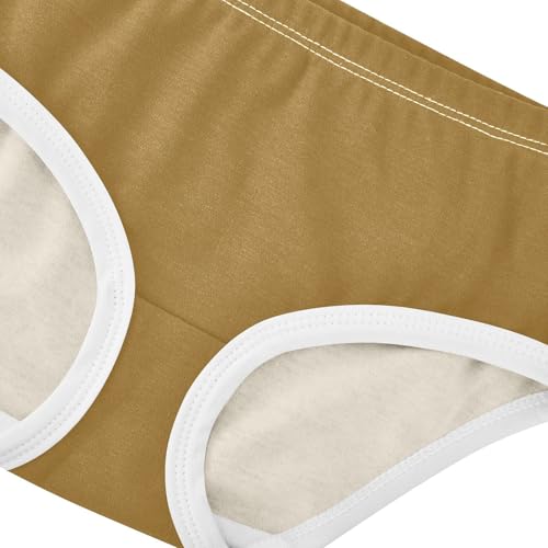 Joisal Khaki Brown Toddlers Underwear Floral 2t Cotton Panties for Girl Cartoon Briefs Girls Undies4
