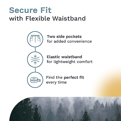 Wide Leg Men's Lounge Pants, Comfy Men's PJ Pants, Lightweight Jersey Fabric Pajama Pants with Fun Graphic Prints, Elastic Waistband, and Side Pockets (Camping Print, Chocolate, Medium)2