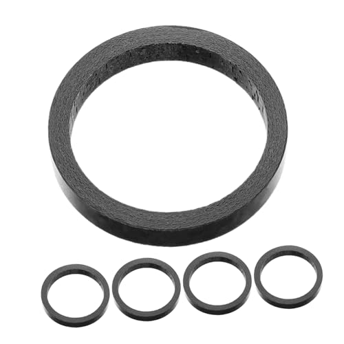 VICASKY 5pcs Carbon Fiber Bicycle Handlebar Stem Spacers Lightweight and Durable Headset Spacers for Road and Mountain Bikes Compatible with Various Bicycle Models