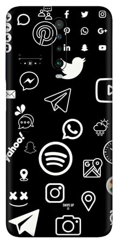 Image of Premium Vinyl Printed Mobile Back Skin Sticker Compatible with Xiaomi Poco X2 with Easy and Self Installation Kit - (Design -26)