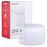 Honeywell Home Honeywell UltraPro Z-Wave Plus Smart Light Switch, Single Outlet Plug-in | Built-in Repeater Range Extender | ZWave Hub Required - Alexa and Google Assistant Compatible, 39337, White