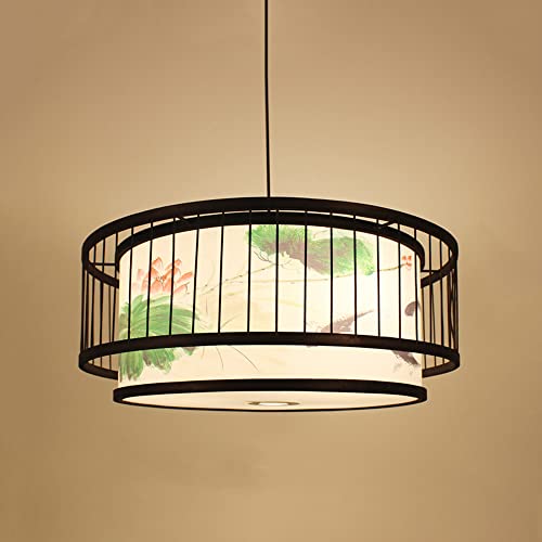Suspension bambou vintage E27 : la solution pour un salon sombre - 3