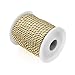 Ruby Bobine de 10 mètres de cordon tressé doré, rayon 5,5 mm Décoration, couture, activité manuelle, créative, artisanale (doré) (Doré 10m)