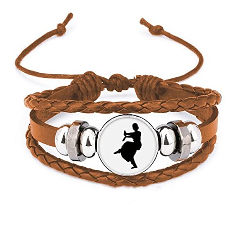 Bracelet de sport en cuir paon, le bijou décoratif idéal à offrir