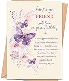 uugtcard Friend Birthday Card, Sentimental Birthday Gift for Women