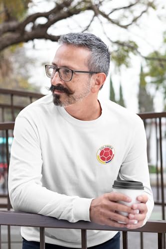Pop Threads Colombia Futbol Soccer Retro National Team Sports Long Sleeve Tee T-Shirt4