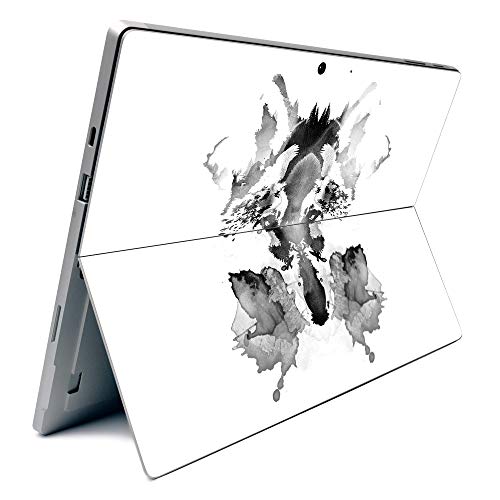 Image of MightySkins Carbon Fiber Skin for Microsoft Surface Pro 7 - Rorschach | Textured Carbon Fiber Finish | Easy to Apply, Remove, and Change Styles | Made in The USA (CF-MISURPR7-Rorschach)
