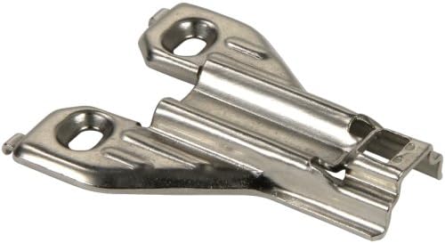 Silverline SCHPCF0-S Hinge Mounting Plate Cabinet Hardware 10 Pack Clip-on Face Frame H=0