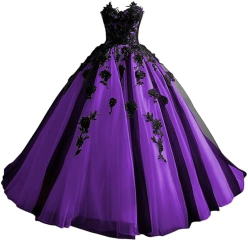 Zhangyo Black Appliques Quinceanera Dresses Ball Ghana | Ubuy