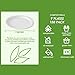 Vplus 150 Pack Paper Plates 9 inch 100% Compostable, Heavy-Duty Disposable Paper Plates Bagasse Natural Biodegradable Eco-Friendly Sugarcane(White) 3