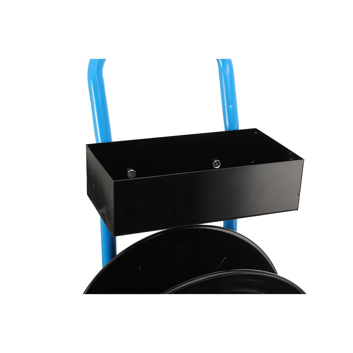 Carro Flejes, para Flejes PP/Pet/Poliester/Acero de 203 mm | Carro Portabobinas de Cerclaje Profesional con Caja de Herramientas y Rueda de Goma de 8 Pulgadas, Carro Portafleje de 13mm