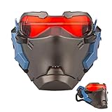 DA-HAPPY-DA Overwatch Soldier 76 Mask with 15 AIR Vents Halloween Cosplay Accessory Luminous Helmet...