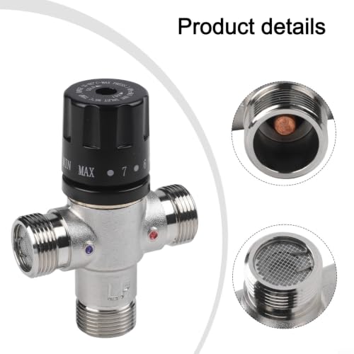 Válvula mezcladora de cobre DN20 BSP con control termostático 8