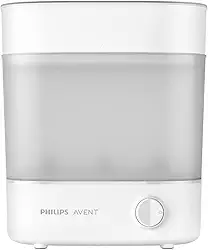 Esterilizador Elétrico de Mamadeiras Philips Avent - 220V | Remove 99,9% das bactérias, sem produtos químicos