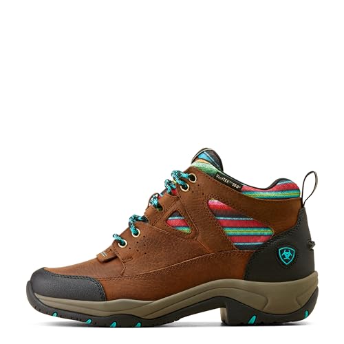Ariat Womens Terrain Venttek 360 Southwest Round Toe Hiking Hiking Casual Boots Ankle Low Heel 1-2" - Brown3