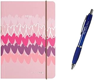 Calendars Matilda Moo Pink Day a Page A6 Flex Diary 2023 + Exclusive Limited Edition Diary Pen