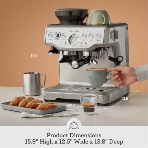 Breville BES870XL Barista Express Espresso Machine, Brushed Stainless Steel - 2