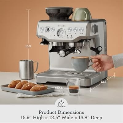 Breville Barista Express Espresso Machine BES870BTR, Black Truffle