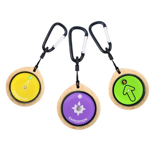 Brújula de madera y plástico para outdoor y camping miniatura 4