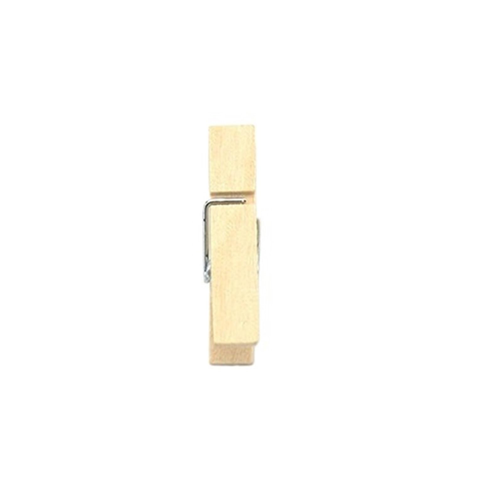 200PCS Wooden Clips For Photo Memo Office Clothespin Craft Decoration Pegs For Colthes(0.7x3.5cm)