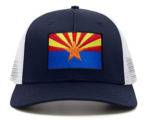 Image of International Tie State Hat for Men and Women, Adjustable Snapback Trucker Baseball Cap with Embroidered Patch
