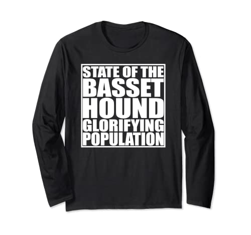 Basset Hound Funny Dog proprietario che dice Basset Hound Love Maglia a Manica
