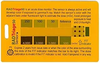 RADTriage Model50 is a radiation dosimeter and Self-indicating Instant Radiation Alert Dosimeters,practically non-destructible, tamper resistant, tamper evident, a highly reliable & robust emergency dosimeter.