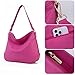 Montana West Medium Hobo Bags for Women Purses and Handbags Top Handle Shoulder Satchel Bags MWC-085BHPK