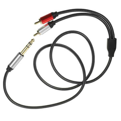 PRETYZOOM Cable de Audio Estéreo Rca Conector de Pines para Altavoces Adaptador Flexible y Duradero para Transmisión de Sonido Clara