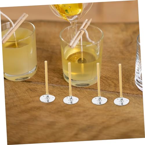 100 mechas para velas recubiertas de cera de abejas natural miniatura 2