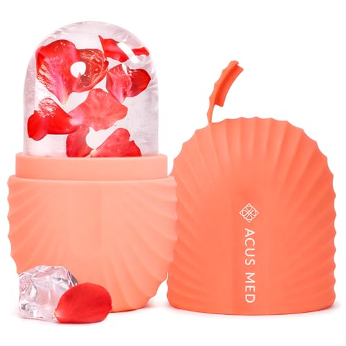 Face Ice Roller - Eisroller Gesicht - Silikon Eis Gesichtsroller und Augen - Kühlender Gesichtsmassager gegen Schwellungen & Augenringe - Anti-Aging - Straffen